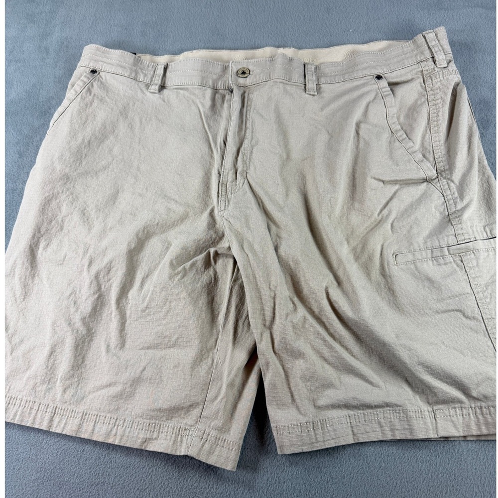 Weatherproof Mens 42 Utility Shorts Birch Tan Ripstop Stretch W13809SC